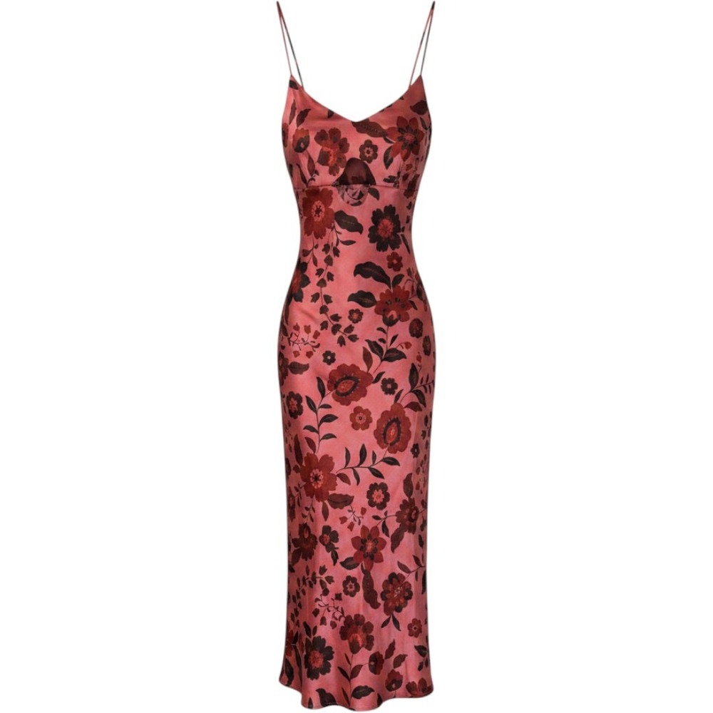 House of Harlow‎ sz M silky sleeveless maxi slip dress I